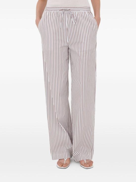 26SS 루루 드 세종 스트레이트 팬츠 CISCO DARK RED LIGHT BLUE Red blue - LOULOU DE SAISON