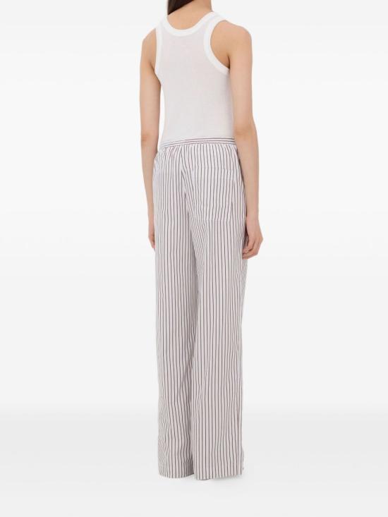 26SS 루루 드 세종 스트레이트 팬츠 CISCO DARK RED LIGHT BLUE Red blue - LOULOU DE SAISON