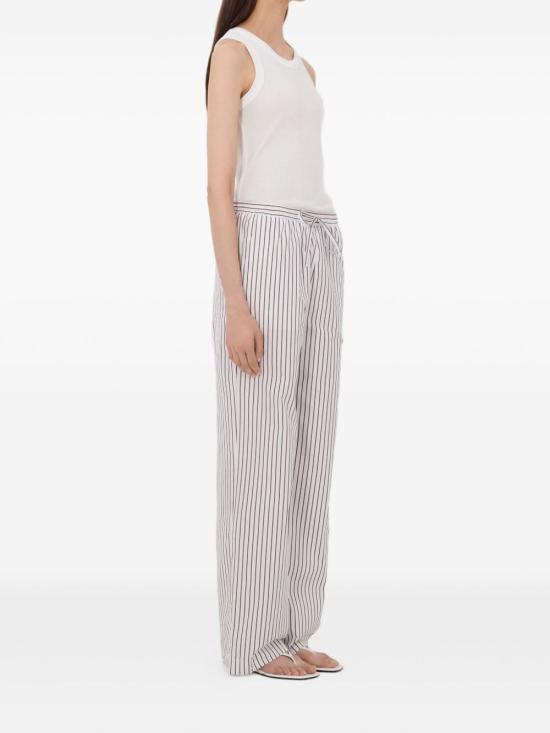 26SS 루루 드 세종 스트레이트 팬츠 CISCO DARK RED LIGHT BLUE Red blue - LOULOU DE SAISON