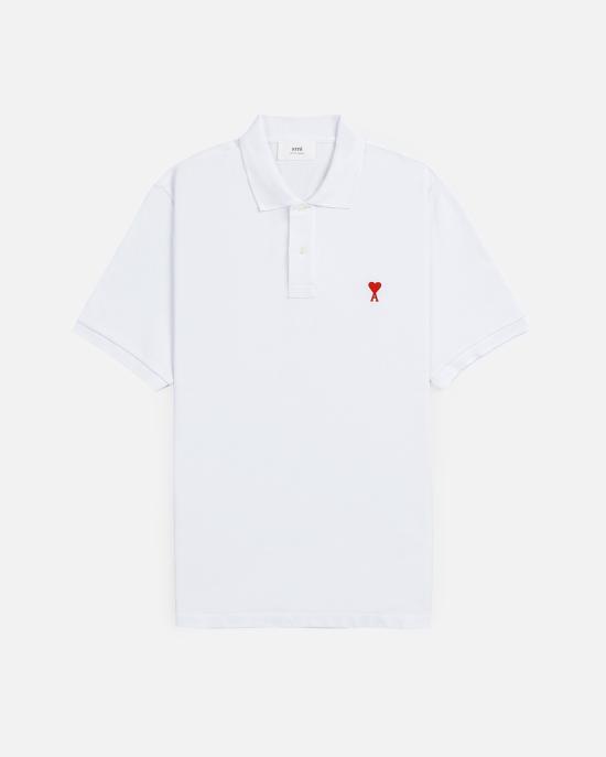 26SS 아미 스몰 하트 로고 폴로 티셔츠 BFUPL001760 100