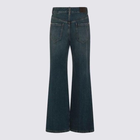  브루넬로 쿠치넬리 데님 팬츠 다크 블루 코튼 데님 진 - BRUNELLO CUCINELLI