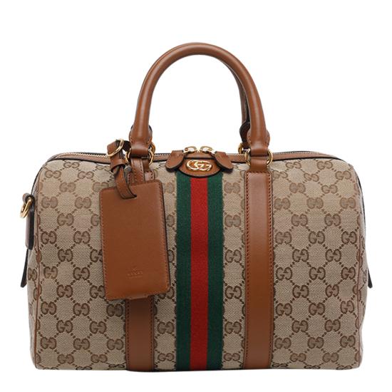 26SS 구찌 오피디아 미디움 보스턴 백 857595 FAFUF9870 Brown