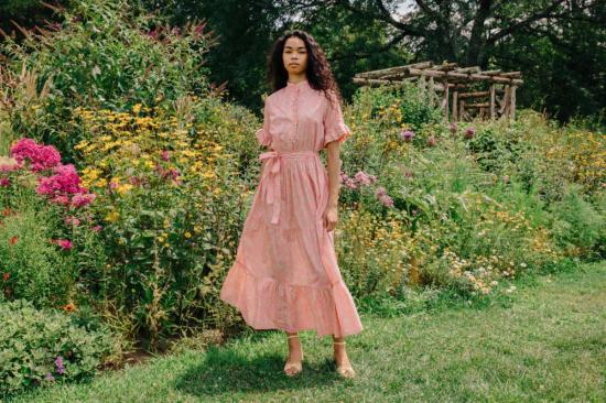  Love The Label 롱 원피스 러브 더 라벨 엠마 미디 드레스 밀라 플로럴 프린트 - LOVE THE LABEL