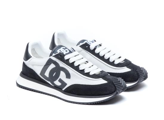 26SS 돌체앤가바나 믹스 소재 DG 쿠션 스니커즈 CK2288 A53558I050 Black - DOLCE & GABBANA