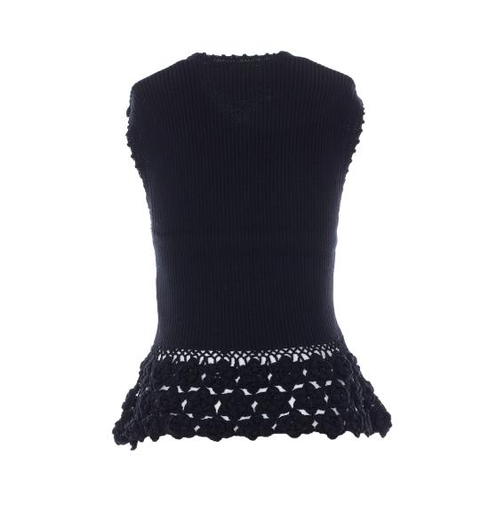 26SS 가니 민소매 티셔츠 A1070251 099 Black - GANNI