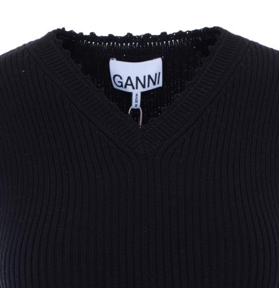 26SS 가니 민소매 티셔츠 A1070251 099 Black - GANNI