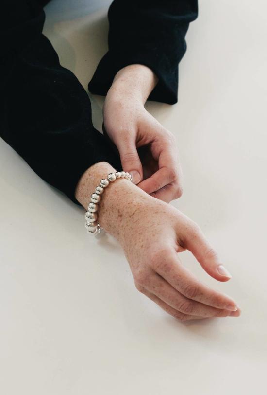  마슬로 주얼리 팔찌 실버 크레세레 브레이슬릿 - MASLO JEWELRY