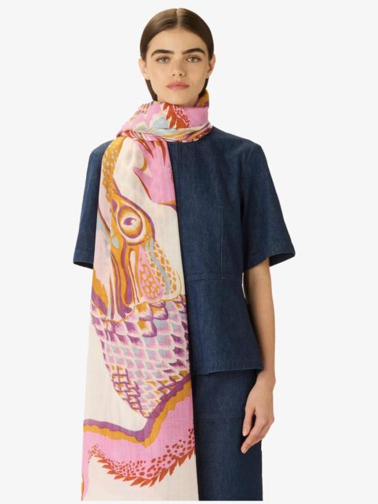  이누이 에디션 머플러/스카프 이노우이 에디션 100 크로커다일 스카프 화이트