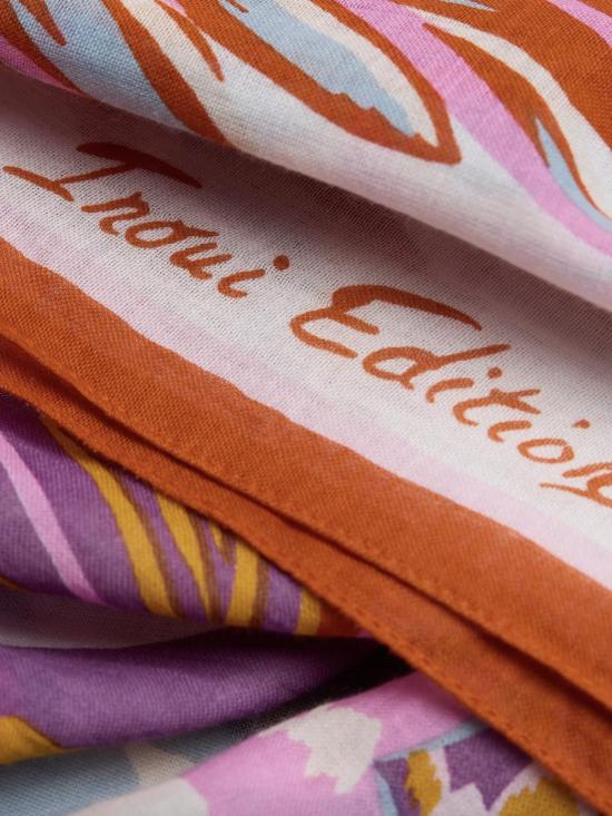  이누이 에디션 머플러/스카프 이노우이 에디션 100 크로커다일 스카프 화이트 - INOUI EDITION