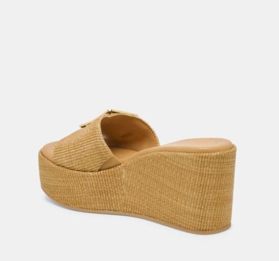  돌체비타 뮬/슬리퍼 질리안 웨지  모카 - DOLCE VITA