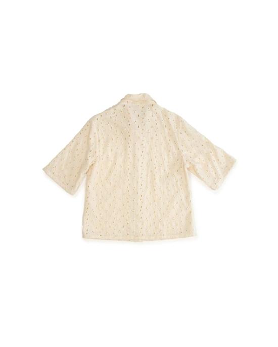  론 셔츠 Lwn 사이잘 셔츠 꽃 자수 - LWN