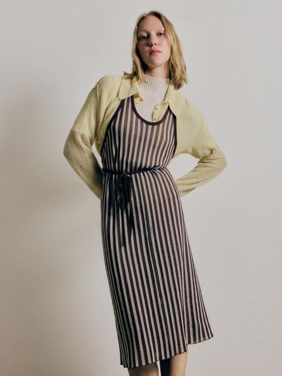  러스 가디건 루스 비쿠 폴로  버터 - RUS