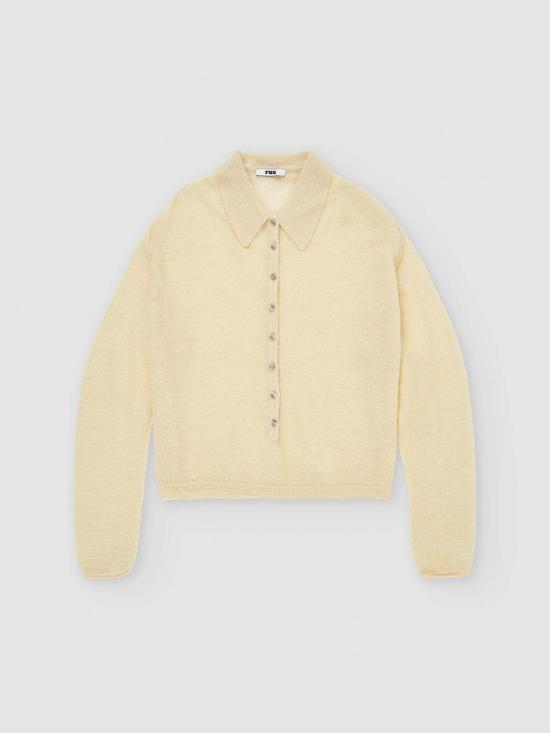  러스 가디건 루스 비쿠 폴로  버터 - RUS