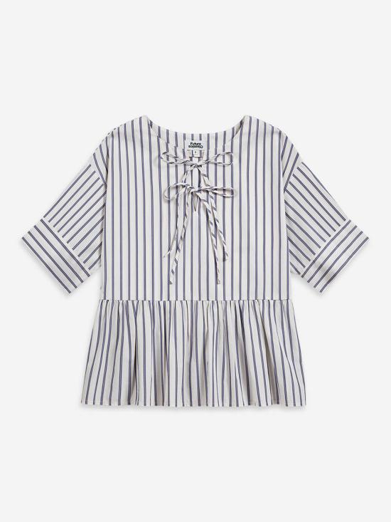  퓨처 클래식스 블라우스 퓨처 클래식 스트라이프 개더