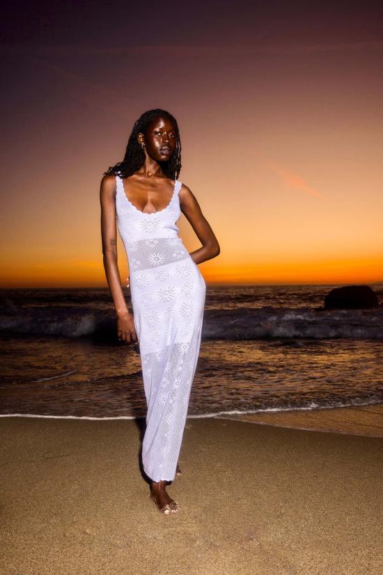  Nello June 롱 원피스 넬로 준준 맥시드레스 라벤더 미스트