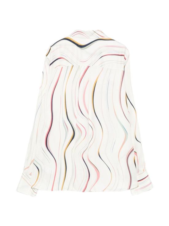  폴 스미스 민소매 티셔츠 스월 프린트 셔츠 화이트 - PAUL SMITH