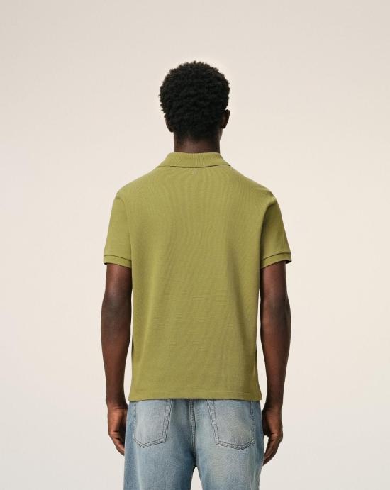 26SS 아미 스몰 하트 로고 폴로 티셔츠 HPL411760 A035 Matcha - AMI