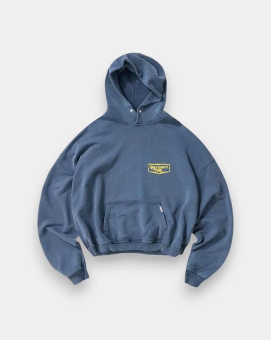 26SS 리프레젠트 후드 티셔츠 MLM100611 Blue