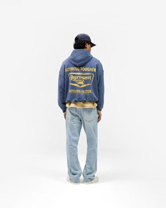 26SS 리프레젠트 후드 티셔츠 MLM100611 Blue - REPRESENT
