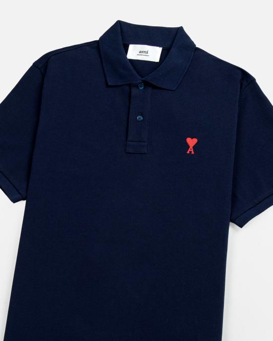 26SS 아미 폴로 티셔츠 BFUPL001760 430 Bleu nuit - AMI