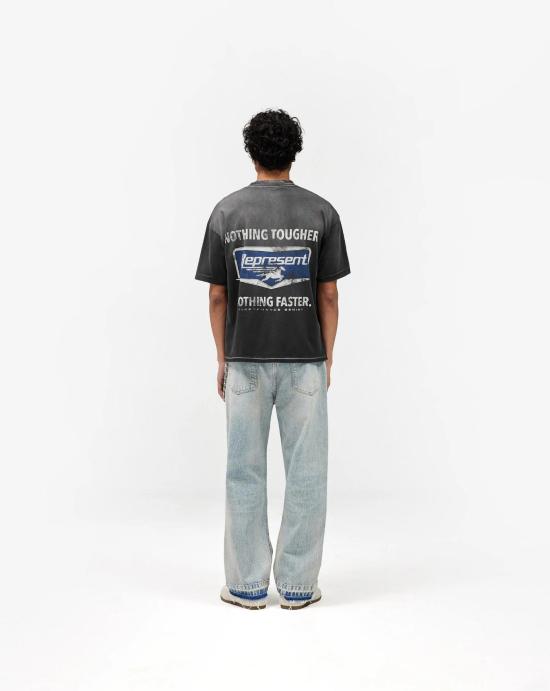 26SS 리프레젠트 반팔 티셔츠 MLM100596 04 Stained black - REPRESENT