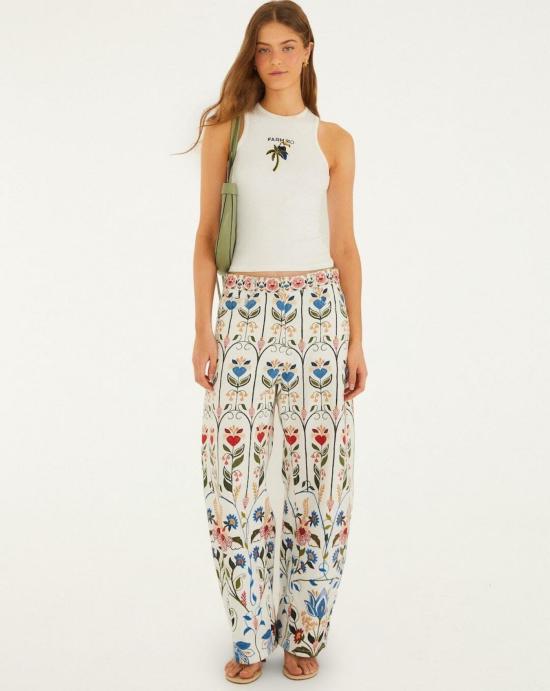 26SS 팜 리오 민소매 티셔츠 349811 L0025 OFF WHITE Beige - FARM RIO