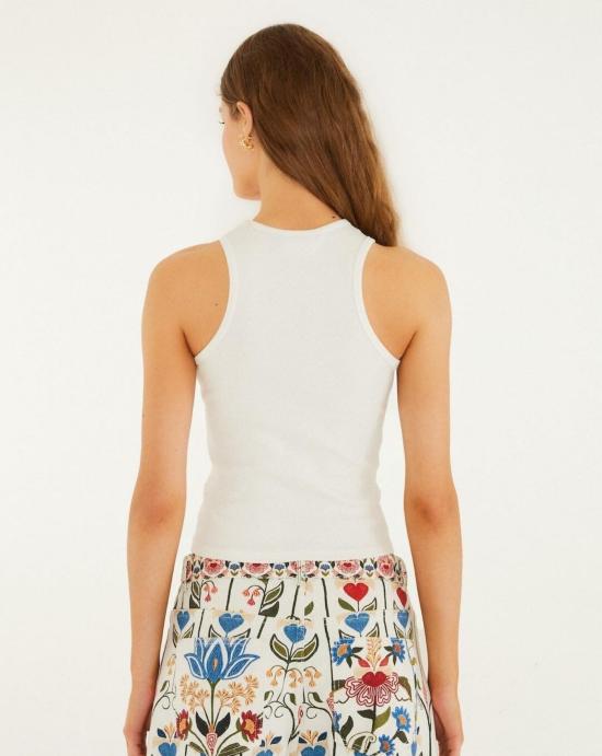 26SS 팜 리오 민소매 티셔츠 349811 L0025 OFF WHITE Beige - FARM RIO