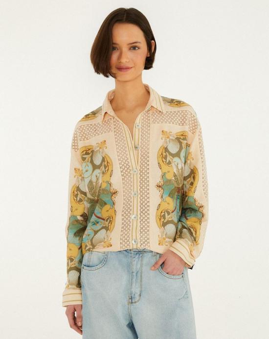 26SS 팜 리오 셔츠 349107 26080 ROYAL SEA MULTICOLOR Royal sea multicolor - FARM RIO