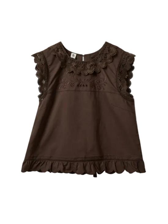  더 가먼트 민소매 티셔츠 가먼트 커스틴 천 상의