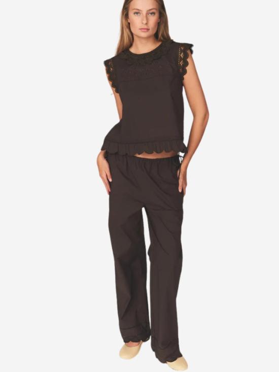  더 가먼트 민소매 티셔츠 가먼트 커스틴 천 상의 - THE GARMENT