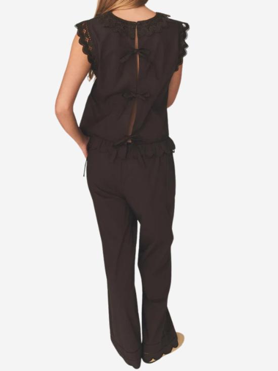  더 가먼트 민소매 티셔츠 가먼트 커스틴 천 상의 - THE GARMENT