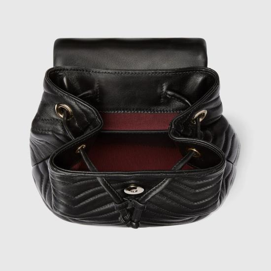 26SS 구찌 GG 마몽 미니 백팩 855921 AAFXD 1000 BLACK DOM - GUCCI