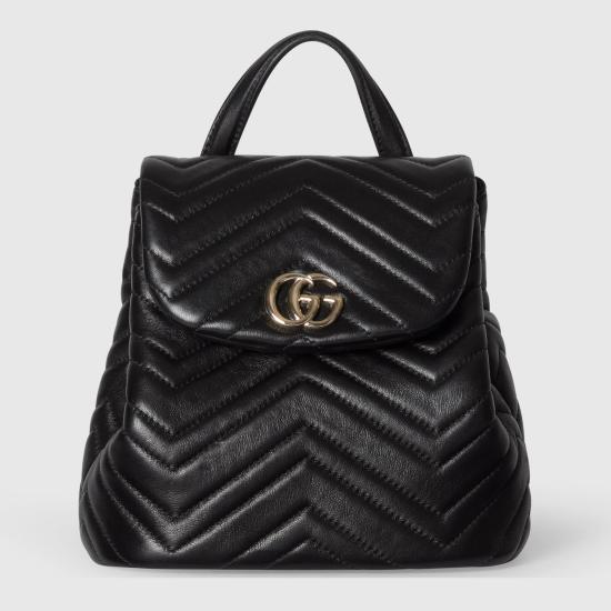 26SS 구찌 GG 마몽 미니 백팩 855921 AAFXD 1000 BLACK DOM