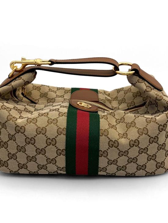 26SS 구찌 베니티 미디움 탑 핸들 백 857799 FAFUF 9870 BEIGE BROWN GG CANVAS DOM - GUCCI