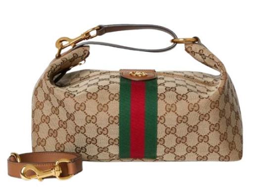 26SS 구찌 베니티 미디움 탑 핸들 백 857799 FAFUF 9870 BEIGE BROWN GG CANVAS DOM - GUCCI