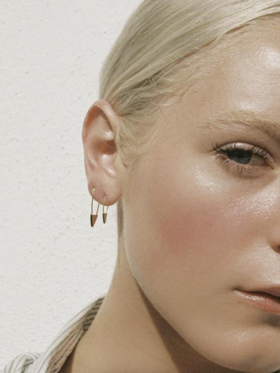  로렌 스튜어트 싱글 이어링 미니 트라이앵글  14K - LOREN STEWART