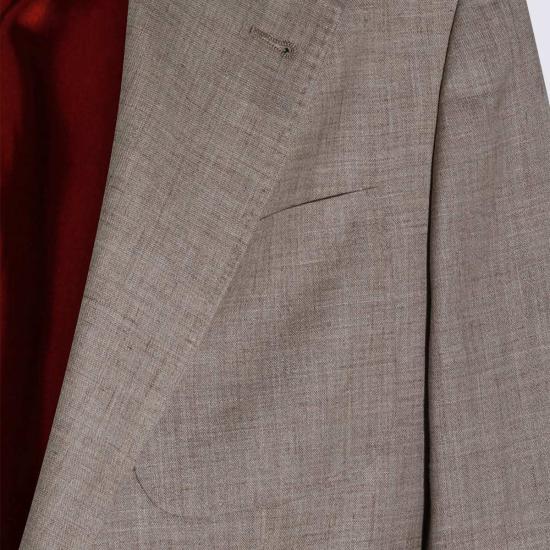  브루넬로 쿠치넬리 수트 자켓 Brunello Cucinelli 울 블레이저 - BRUNELLO CUCINELLI