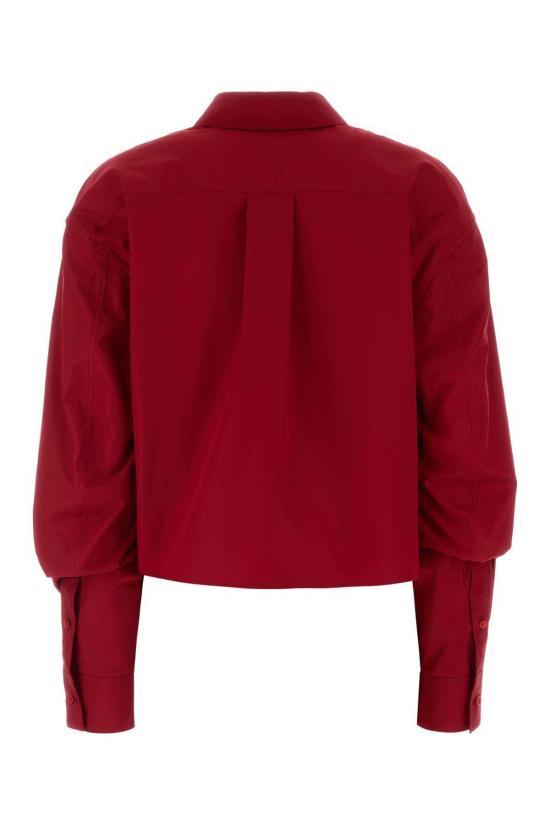  로에베 셔츠 레드 포플린 셔츠 - LOEWE