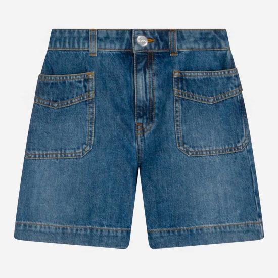  [키즈] 구찌 데님 숏팬츠 아동용 면 반바지 (블루)