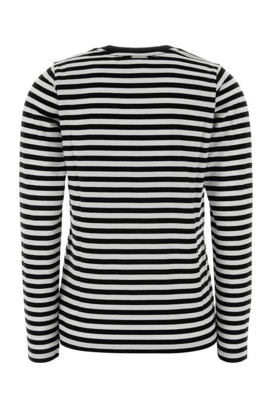 26SS 마이클 코어스 긴팔 티셔츠 MS6520JKWZ BLACKWHITE Stripped - MICHAEL KORS