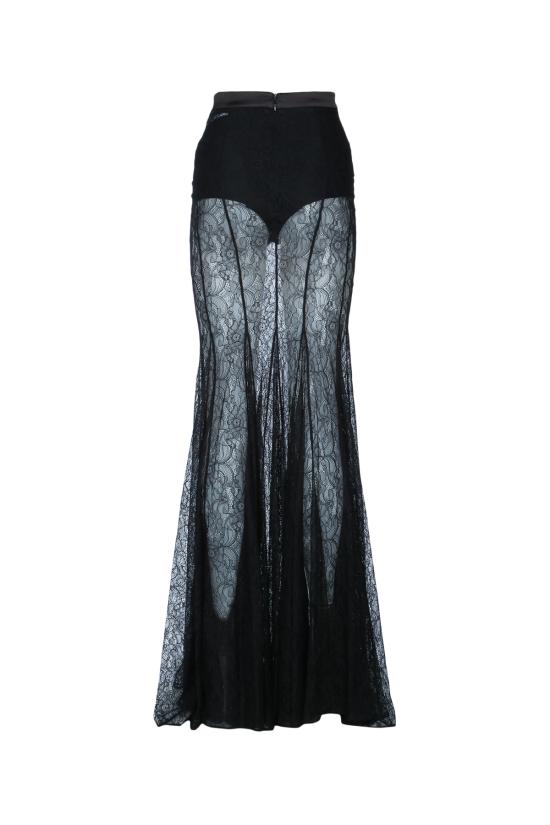 26SS 엘리자베타프랜치 롱 스커트 GO17862E2 110 NERO - ELISABETTA FRANCHI