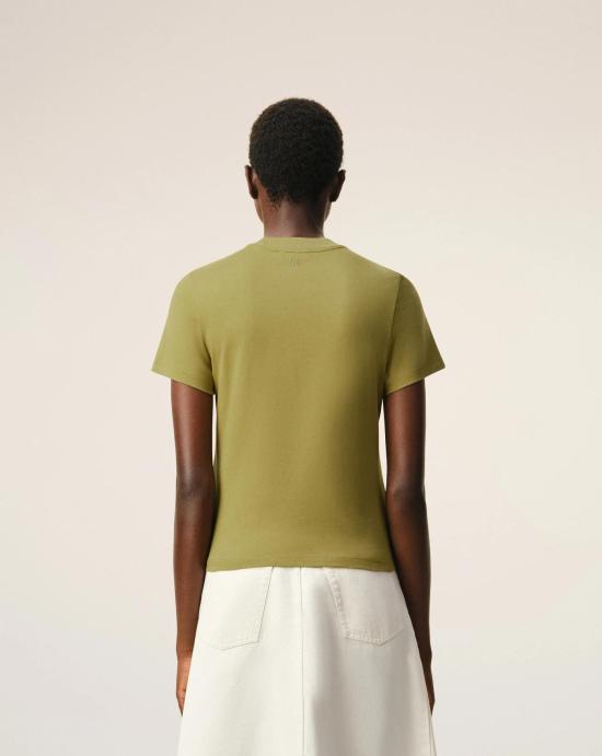 26SS 아미 스몰 하트 로고 코튼 크롭 티셔츠 FTS347724 A035 - AMI