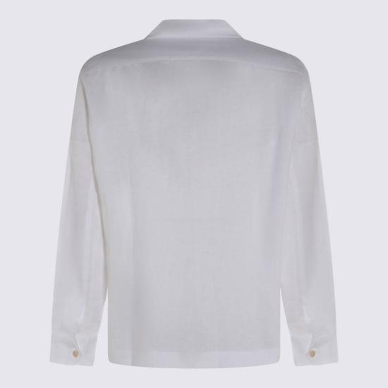  브루넬로 쿠치넬리 긴팔 티셔츠 Brunello Cucinelli 리넨 셔츠 - BRUNELLO CUCINELLI