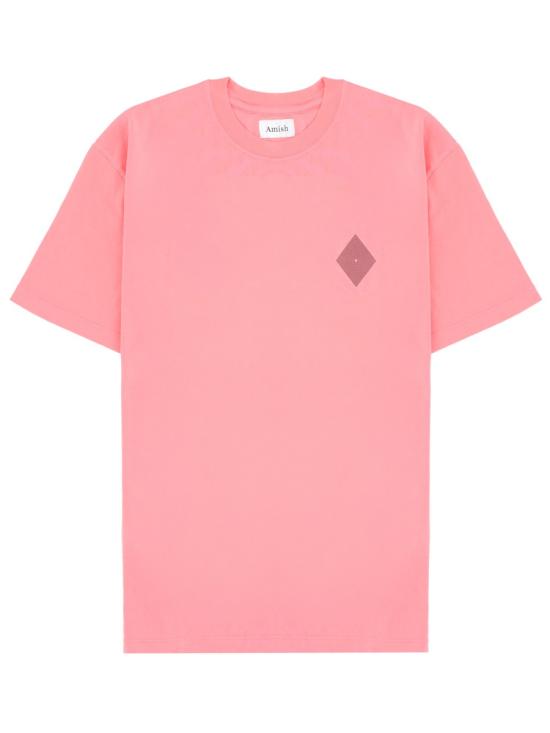 26SS 아미시 반팔 티셔츠 AMX034CR57 0569C0110 PINK