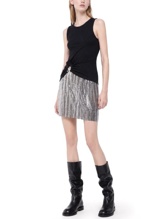 26SS 파코라반 민소매 티셔츠 24FJTE165CO0530 P001 BLACK - PACO RABANNE