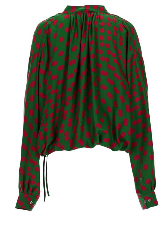26SS 드리스 반 노튼 블라우스 010744 3114604 GREEN - DRIES VAN NOTEN