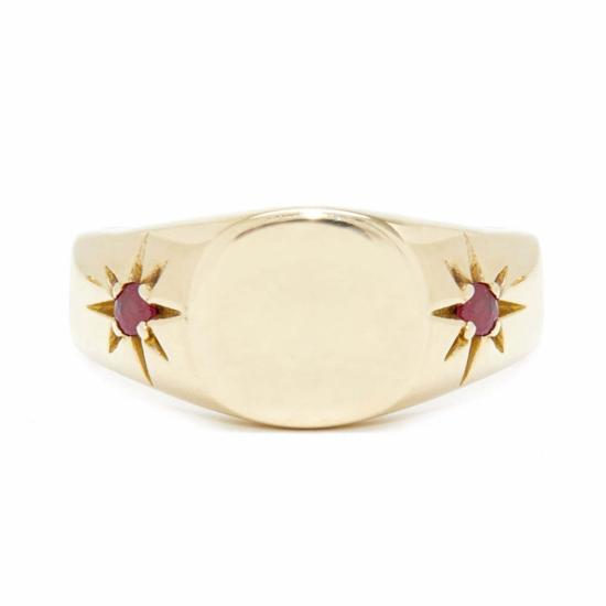  스코샤 반지 클래식 핑키 시그넷 링 (황동)