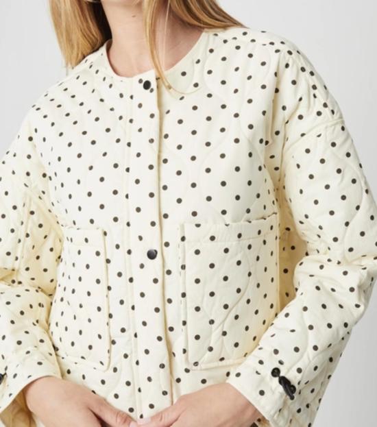  모드 레프 자켓 Mod Ref The Liv 폴카 도트 퀼팅 재킷 - MOD REF