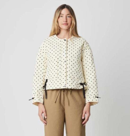  모드 레프 자켓 Mod Ref The Liv 폴카 도트 퀼팅 재킷