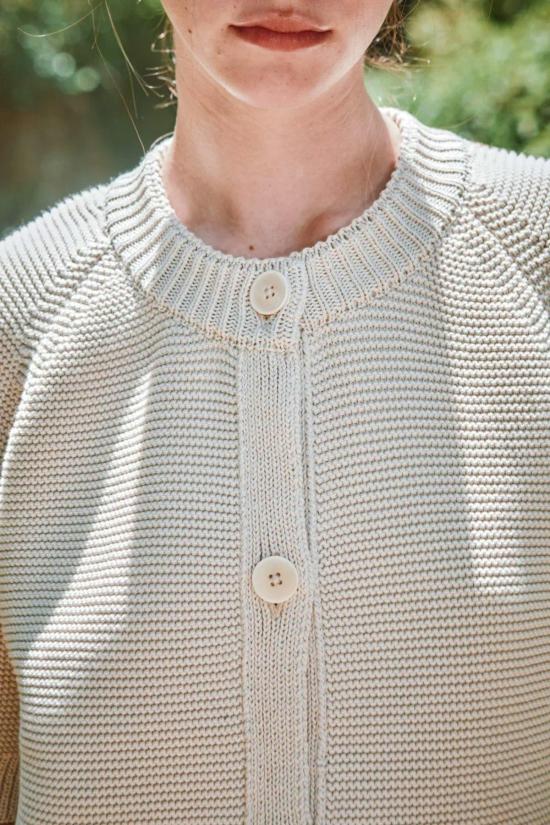  L'ENVERS 가디건 L'envers Clarisse 반팔 면 - OTHER BRANDS